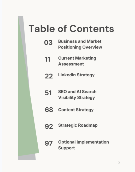 Example content page